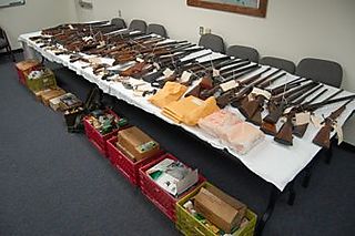 350 Guns recovered on June 10, 2008