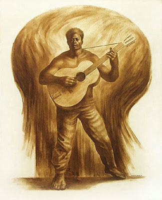 Leadbelly by charles white