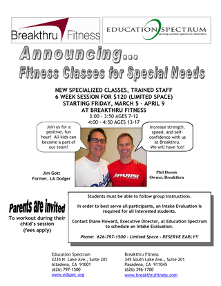 Newsletter 36 -Fitness Classes for Special Needs-2