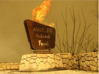 Station fire sign