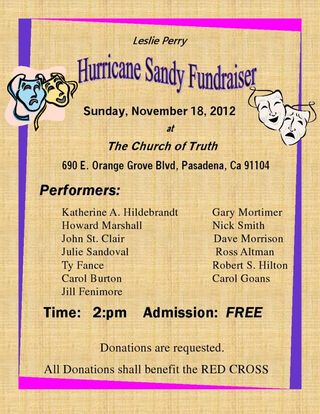 Hurricane Sandy Fundraiser
