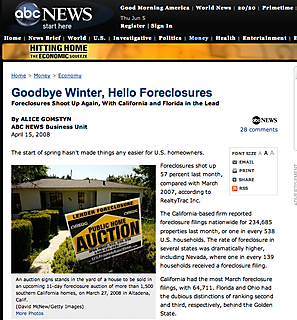 ABC News Foreclosure house