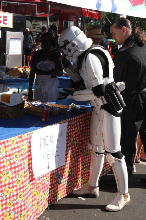 Eating storm trooper