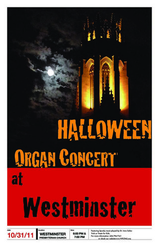 Halloween Organ Concert Poster