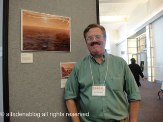 WM-2.Rick Sternbach with his painting Gusev Morning