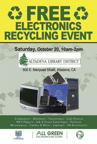 Recycling Altadena Library Flyer (1)