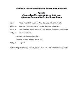 Agenda 10-24-2012