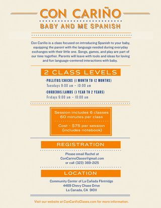 Baby and Me Spanish classes at La Canada Flintridge Community Center  (altadenablog)